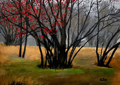 Black with Red Trees