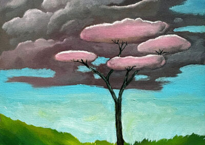 Cloud Tree Pink Clouds