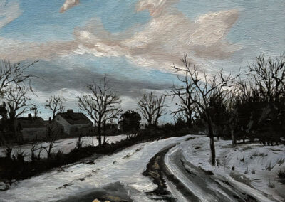 Snowy Landscape with Road