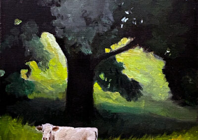 Landscape with 2 Cows